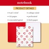 image:imagekate spade new york Small Concealed Spiral Notebook 825 x 675 Journal Notebook with 112 Lined Pages Brushstroke Hearts