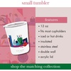 image:imagekate spade new york Small Insulated Stainless Steel Tumbler 12 Ounce Double Wall Travel Coffee Cup with Lid Charmed Library