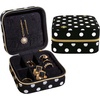 image:imagekate spade new york Small Travel Jewelry Case Black Dotted Jewelry Box to Organize Rings Necklaces Earrings Polka Dot