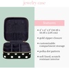 image:imagekate spade new york Small Travel Jewelry Case Black Dotted Jewelry Box to Organize Rings Necklaces Earrings Polka Dot