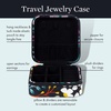 image:imagekate spade new york Small Travel Jewelry Case Black Jewelry Box to Organize Rings Necklaces Earrings Fall FloralFall Floral