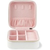 image:imagekate spade new york Small Travel Jewelry Case White Wedding Jewelry Box to Organize Rings Necklaces Earrings Miss to Mrs