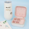 image:imagekate spade new york Small Travel Jewelry Case White Wedding Jewelry Box to Organize Rings Necklaces Earrings Miss to Mrs