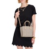 image:imagekate spade new york Suite Crossgrain Leather Crossbody Tote BagNeutral Multi Spade Flower