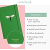 image:imagekate spade new york Take Note Large Notebook Journal Green Cloth Hardcover Journal Diary Includes 168 Lined Pages Dragonfly FlightDragonfly Flight