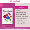 image:imagekate spade new york Take Note XL Notebook Journal Vegan Leather Hardcover Journal Diary Includes 168 Lined Pages 11 x 7 Writing Pad MagazineMagazine