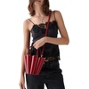image:imagekate spade new york The Spade Fine Grain Leather Bucket BagPatent Dark Scarlet