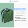 image:imagekate spade new york Tote Bag Organizer Insert Nylon Purse Organizer with Compartments Exterior Pockets amp Key Clip Fits Canvas Book Tote Lexington Dot