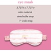 image:imagekate spade new york Travel Eye Mask with Elastic Strap Padded Silk Mask Sleeping Mask for Home or Airplane Goddess Stripe