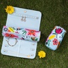 image:imagekate spade new york Travel Jewelry Case Organizer Fabric Jewelry Box for Women Cute Jewelry Organizer Holds Necklaces Rings Bracelets Small Jewelry Roll Safari FloralSafari Floral
