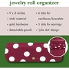 image:imagekate spade new york Travel Jewelry Case Organizer Fabric Jewelry Box for Women Cute Jewelry Organizer Holds Necklaces Rings Bracelets Small Jewelry Roll Safari FloralJulie Dot