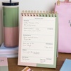 image:imagekate spade new york Undated Weekly Spiral Planner Notepad Desk Planner Calendar Pad with 52 Sheets Weekly Desktop Calendar Agenda Petite Stripe