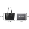 image:imagekate spade new york Womens Bleecker Saffiano Leather Large ToteBlack