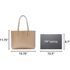 image:imagekate spade new york Womens Bleecker Saffiano Leather Large ToteTimeless Taupe