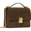 image:imagekate spade new york Womens Deco Leather Flap Chain CrossbodyBurnt Sage Suede