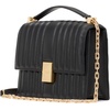 image:imagekate spade new york Womens Deco Leather Flap Chain CrossbodyQuilted Black