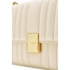 image:imagekate spade new york Womens Deco Leather Flap Chain CrossbodyQuilted Cashew Milk