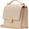 image:imagekate spade new york Womens Deco Leather Flap Chain CrossbodyQuilted Milk Glass