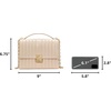 image:imagekate spade new york Womens Deco Leather Flap Chain CrossbodyQuilted Milk Glass