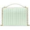 image:imagekate spade new york Womens Deco Leather Flap Chain CrossbodyQuilted Pistachio Ice