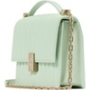 image:imagekate spade new york Womens Deco Leather Flap Chain CrossbodyQuilted Pistachio Ice