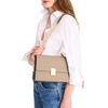image:imagekate spade new york Womens Deco Leather Flap Chain CrossbodyTimeless Taupe