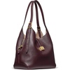 image:imagekate spade new york Womens Deco Pebbled Leather Large Shoulder BagBlackberry Jam