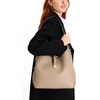 image:imagekate spade new york Womens Deco Pebbled Leather Large Shoulder BagTimeless Taupe