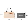 image:imagekate spade new york Womens Deco Pebbled Leather Medium SatchelMilk Glass Multi