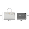 image:imagekate spade new york Womens Deco Pebbled Leather Medium SatchelStone Path
