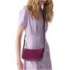 image:imagekate spade new york Womens Halo Fine Grain Leather CrossbodyPurple Agate Suede