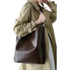 image:imagekate spade new york Womens Halo Fine Grain Leather Large BucketGlazed Hot Fudge