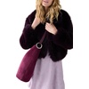 image:imagekate spade new york Womens Halo Fine Grain Leather Large BucketPurple Agate Suede