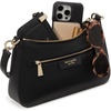 image:imagekate spade new york Womens Hudson Pebbled Leather Convertible CrossbodyBlack