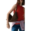 image:imagekate spade new york Womens Loop Pebbled Leather Large Shoulder BagHot Fudge Suede