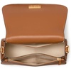 image:imagekate spade new york Womens Nouveau Textured Leather Medium Saddle CrossbodyCavern Clay