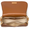 image:imagekate spade new york Womens Nouveau Textured Leather Medium Saddle CrossbodyCavern Clay Straw