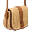 image:imagekate spade new york Womens Nouveau Textured Leather Medium Saddle CrossbodyCavern Clay Straw