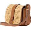 image:imagekate spade new york Womens Nouveau Textured Leather Mini Saddle CrossbodyCavern Clay Straw