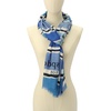 image:imagekate spade new york Womens Ocean Stripe Viscose Oblong Scarf Stylish amp Lightweight Fashion AccessoryBlue Multi
