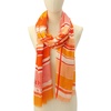 image:imagekate spade new york Womens Ocean Stripe Viscose Oblong Scarf Stylish amp Lightweight Fashion AccessoryPink Multi