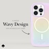 image:imagekate spade new york iPhone 15 Pro Case  Wavy Iridescent  Compatible with MagSafe  Lightweight Designer Case for iPhone 15 Pro with AntiScratch Coating and Wavy Iridescent DesignWavy Iridescent