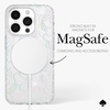 image:imagekate spade new york iPhone 15 Pro Case  Wavy Iridescent  Compatible with MagSafe  Lightweight Designer Case for iPhone 15 Pro with AntiScratch Coating and Wavy Iridescent DesignModern Floral Silver