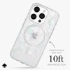 image:imagekate spade new york iPhone 15 Pro Case  Wavy Iridescent  Compatible with MagSafe  Lightweight Designer Case for iPhone 15 Pro with AntiScratch Coating and Wavy Iridescent DesignModern Floral Silver