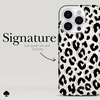 image:imagekate spade new york iPhone 15 Pro Case  Wavy Iridescent  Compatible with MagSafe  Lightweight Designer Case for iPhone 15 Pro with AntiScratch Coating and Wavy Iridescent DesignCity Leopard Black