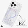 image:imagekate spade new york iPhone 15 Pro Max Case  Multi Floral Black and White  Compatible with MagSafe  Lightweight Designer Case for iPhone 15 Pro Max wAntiScratch Coating amp Multi Floral Black DesignLiquid Glitter Iridescent