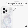 image:imagekate spade new york iPhone 15 Pro Max Case Compatible with MagSafe Phone Cover  Chunky Glitter IridescentLiquid Glitter Iridescent