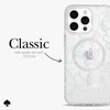 image:imagekate spade new york iPhone 15 Pro Max Case Compatible with MagSafe Phone Cover  Chunky Glitter IridescentModern Floral Silver