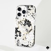 image:imagekate spade new york iPhone 15 Pro Max Case Compatible with MagSafe Phone Cover  Chunky Glitter IridescentMulti Floral Black and White
