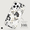 image:imagekate spade new york iPhone 15 Pro Max Case Compatible with MagSafe Phone Cover  Chunky Glitter IridescentMulti Floral Black and White